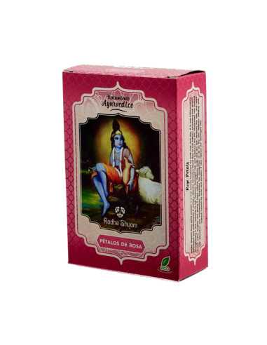 Petalos de Rosa tratamiento capilar natural 100g Radhe Shyam